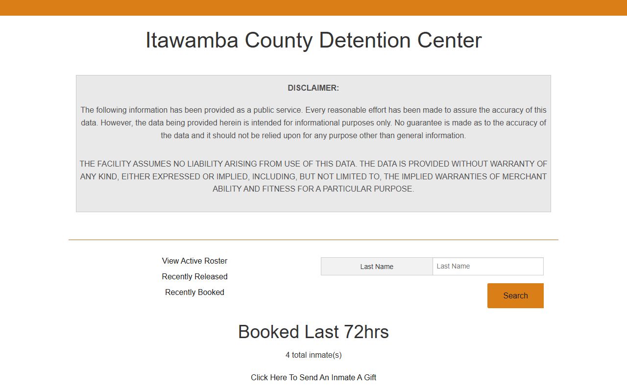 Itawamba County recently booked jail roster from the last 72 hours